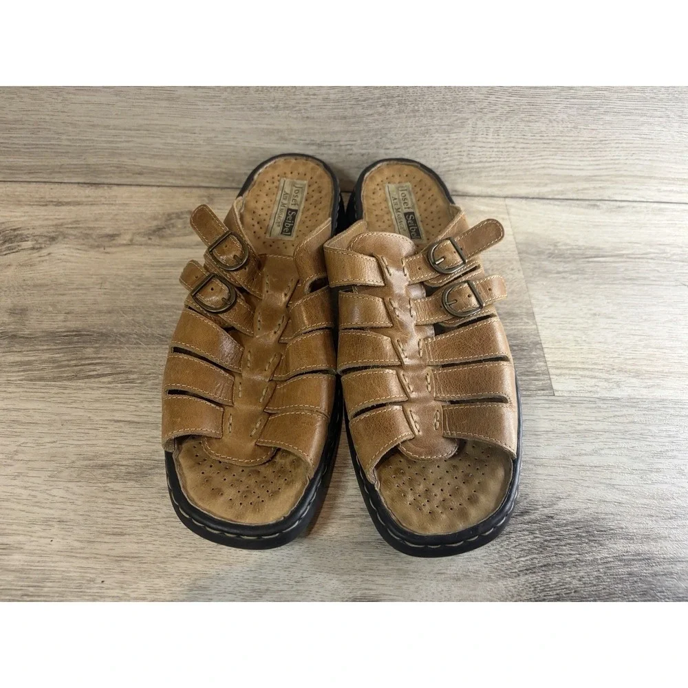 Joseph Seibel Open House Sling Back Brown Sandals Size 9 US EU 42 Air Massage